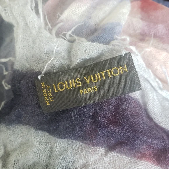 EUC Rare Authentic Limited Edition Louis Vuitton X RETNA Cashmere Silk Stole - Picture 9 of 10